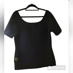 Zaggora Womens Neoprene Scuba Top Black Celu-lite  Technology Plus Size XXL